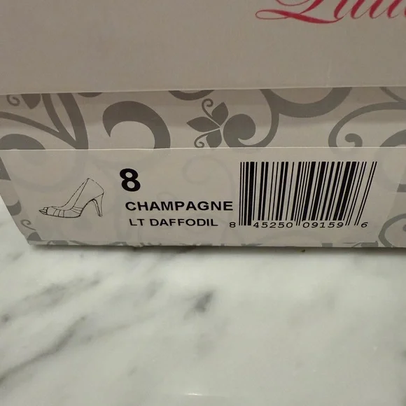 Champagne Peep-Toe Heels - Picture 5 of 5